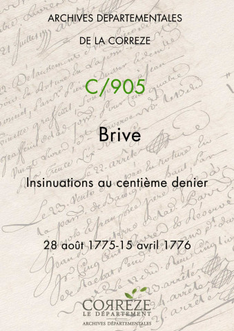 28 août 1775-15 avril 1776