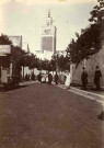 La rue de la Kasbah et le minaret.