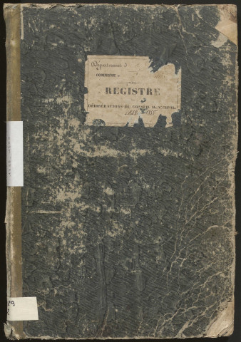 Délibérations du conseil municipal. 13 mai 1838-16 mai 1855