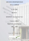 Répertoire chronologique : 1 janvier 1881-31 décembre 1883