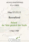 Relevé de l'état général des fonds. 1746-1789