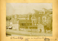 Conciergerie et aile gauche de l'ancien collège des jésuites en cours de démolition.