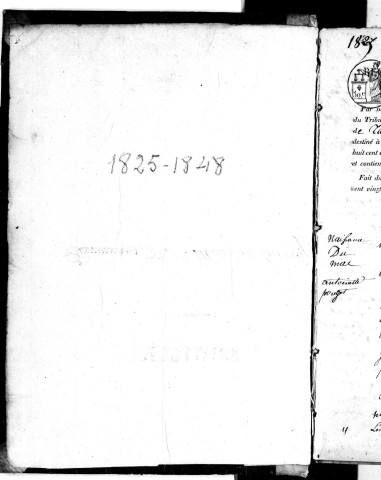 Naissances (1825-1848)