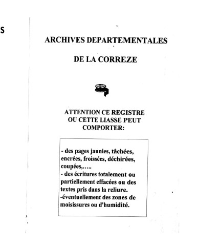 Naissances, mariages, décès (1823-1832)