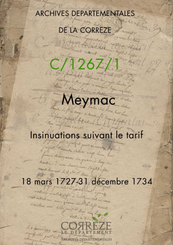 18 mars 1727-31 décembre 1734