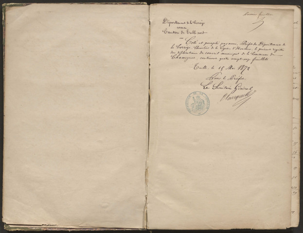 Délibérations du conseil municipal. 26 mai 1872-20 mai 1888