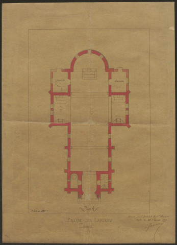 Eglise. Presbytère. Cimetière ; concessions.