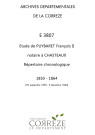 Répertoire chronologique : 29 septembre 1850-6 décembre 1864