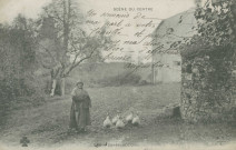 Folklore : "Scène du Centre - 546 - Gardeuse d'oies".