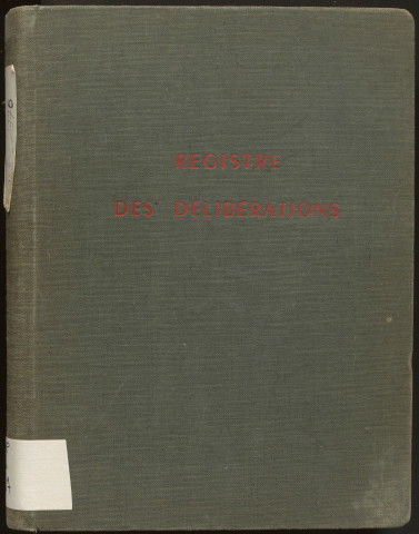 Délibérations du conseil municipal. 02 septembre 1962-26 décembre 1976