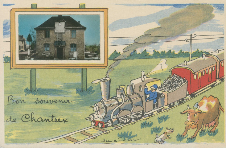 Chanteix : "Bon souvenir de Chanteix".