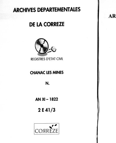 Naissances (1803-1822)