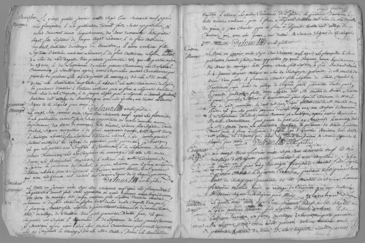 Baptêmes, mariages (1769-1769)