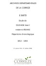 11 janvier 1812-21 octobre 1832