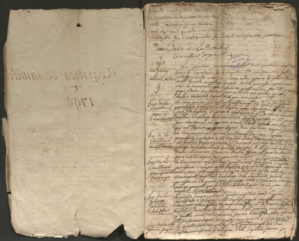 Baptêmes, mariages, sépultures puis naissances, mariages, décès (1790-1799)