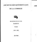 Naissances, mariages, décès (1813-1822)