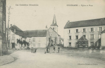Eygurande : "La Corrèze illustrée - Eygurande - Eglise et place".