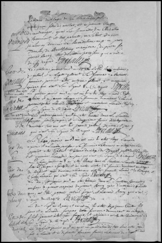 Baptêmes, mariages, sépultures (1742-1754)