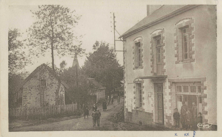 Aix : "AIX (Corrèze) - Entrée du bourg".