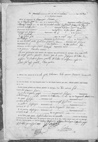 Mariages (1803-1848)