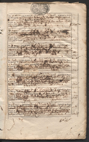 Droits de bans de mariage.