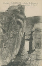 Aubazine : "Corrèze - 5. Aubazine - Rocher St-Etienne et passage du canal".