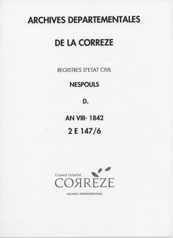 Décès (1800-1842)