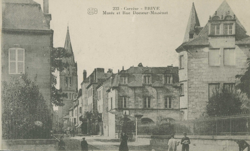 Brive-la-Gaillarde : "223 - Corrèze - Brive - Musée et rue docteur-Massénat".