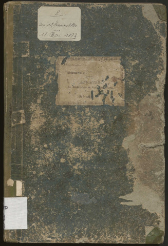 Délibérations du conseil municipal. 12 février 1860-18 mai 1873
