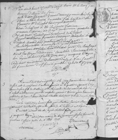 Naissances, mariages, décès (1823-1827)