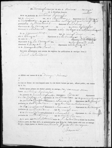 Mariages (1803-1824)