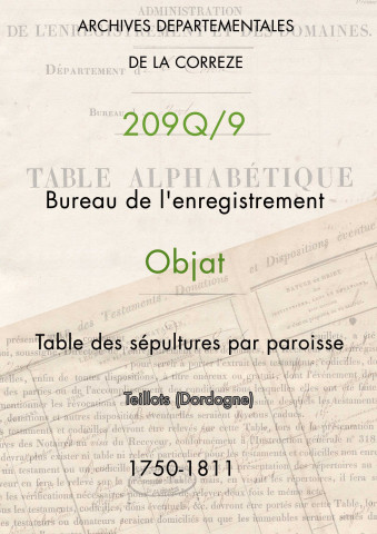 Paroisse de Teillots (Dordogne)