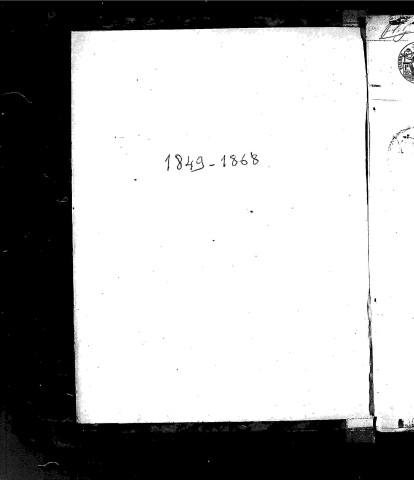 Mariages (1849-1868)