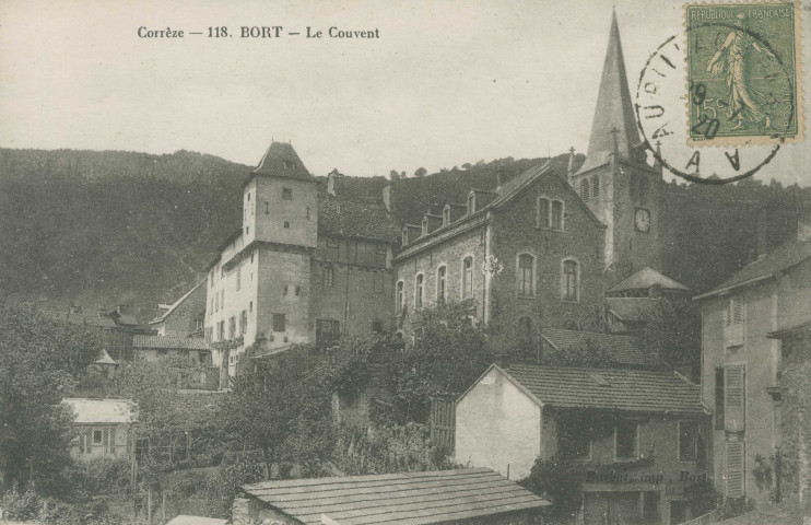 Bort-les-Orgues : "Corrèze - 118. Bort - Le couvent".