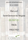 Décès (1903-1921).