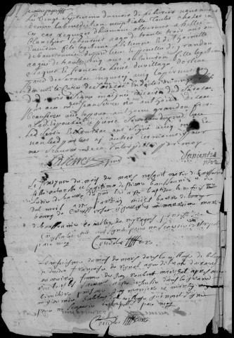 Baptêmes, mariages, sépultures (1702-1739)