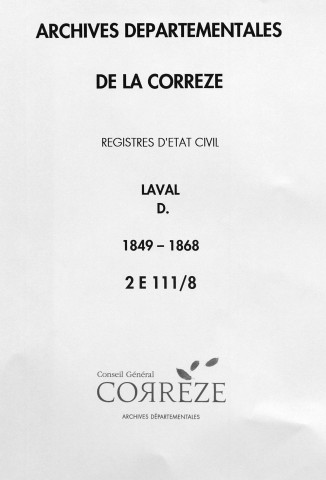 Décès (1849-1868)