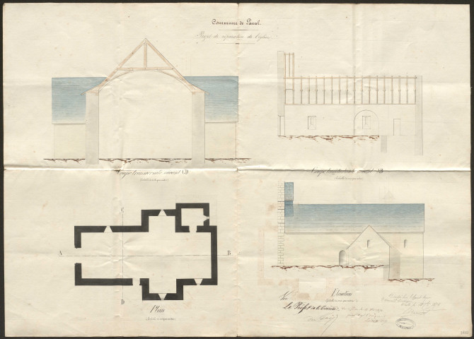 Eglise. Presbytère. Cimetière ; concessions. Foyer familial.