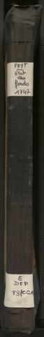 État général des fonds. 15 juin-28 juin 1747