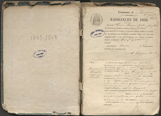 Naissances (1859-1868)