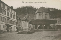 Bort-les-Orgues : "Bort (Corrèze) - Place de l'Hôtel-de-Ville".