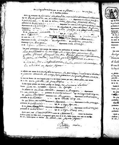 Mariages (1803-1848)