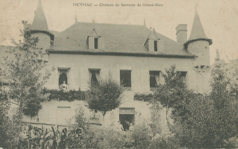Meymac : "Meymac - Château de Sarrazin de Grand-Rieu".