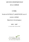 Répertoire chronologique : 11 janvier 1845-25 janvier 1867