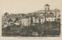 Argentat : "6 - Argentat (Corrèze) - vue sur l'église".
