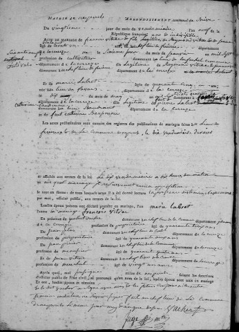 Mariages (1801-1842)