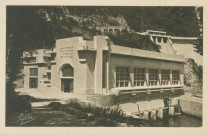 Liginiac : "L'usine hydro-électrique de Marèges (Corrèze) - Façade".
