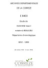 Répertoire chronologique : 24 octobre 1832-24 mars 1836
