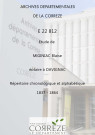 Répertoire alphabétique et chronologique