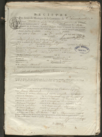 Mariages (1816-1832)